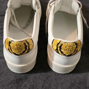Versace Women's Sneakers with Yellow and Black Detail